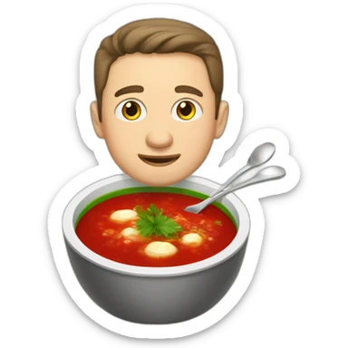 Zelenskiy eat borsch sticker