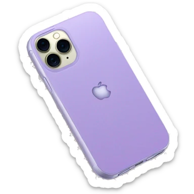 iPhone 14 pro in lilac case sticker