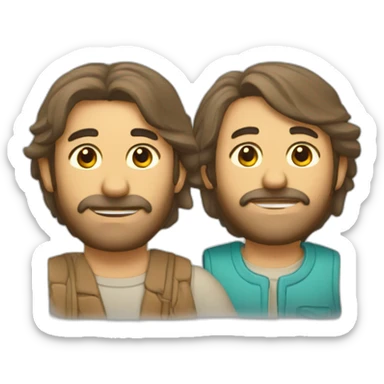 Dos víboras alrededor de una aguja  sticker