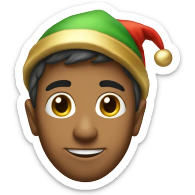 elfo navideño  sticker