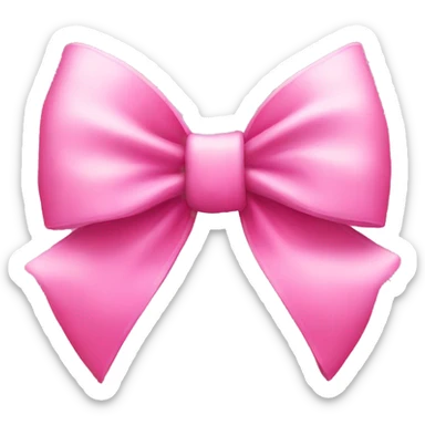 pink bow sticker