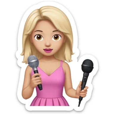 ice spice with microphone sticker