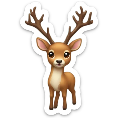 👍🏻-chibi-deer-antlers sticker