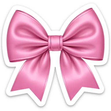 Pink cute bow sticker