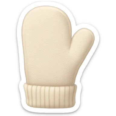 Cream mittens  sticker