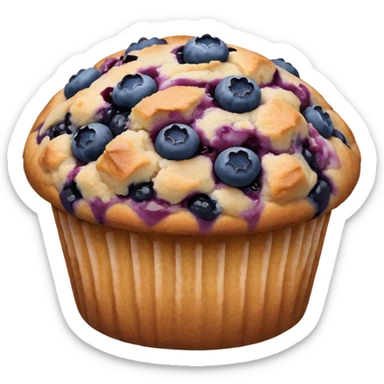 A McDonald's blueberry muffin sticker