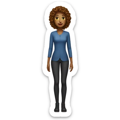 a tall lady with legs sticker