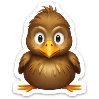 I want duck 🦆 emoji and monkey 🐒 emoji mashed together making a monkeyduck sticker