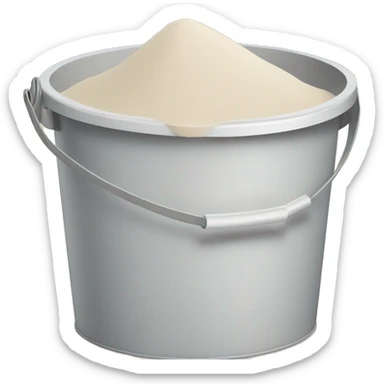 white sand in a pail sticker