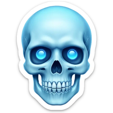 make me emoji for my linux start menu i want it blue and take the whole the image (i want it big ) i dont want is as a face i want it like skull or something cool sticker