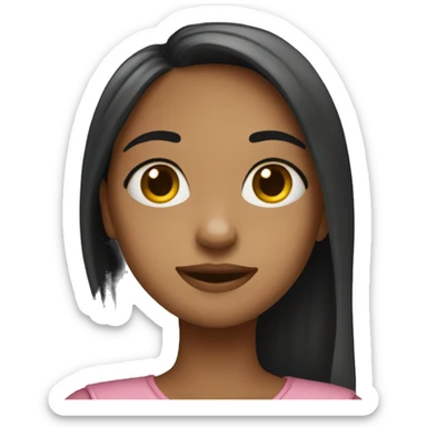 girl with sypathy and love sticker