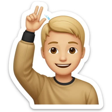 Dabbing emoji  sticker