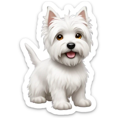 A Westie  sticker