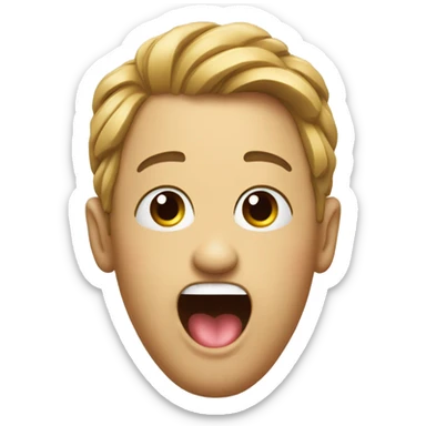 emoji shaking head with tongue out  sticker