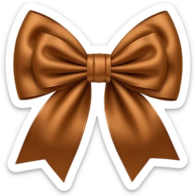 moño marrón  sticker