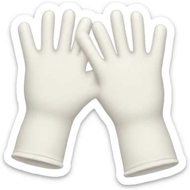 Latex gloves sticker