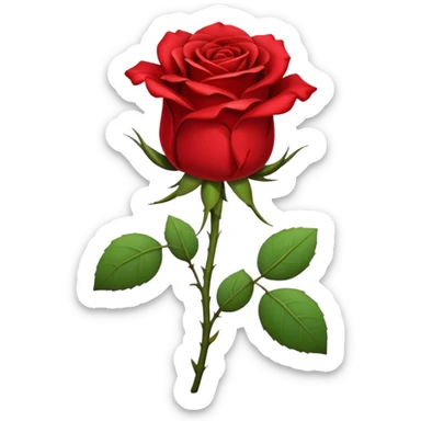 wilted rose sticker
