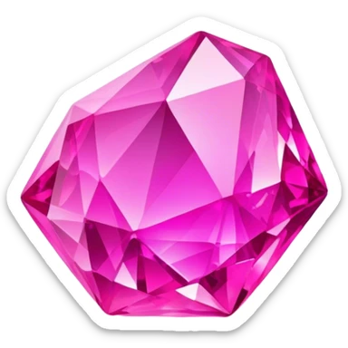 neon pink crystals
 sticker