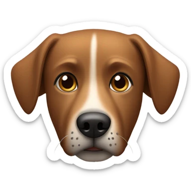 brown mongrel sticker