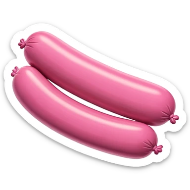   jeff koons style inflatable SPAM MEAT sausage art sculpture  sticker