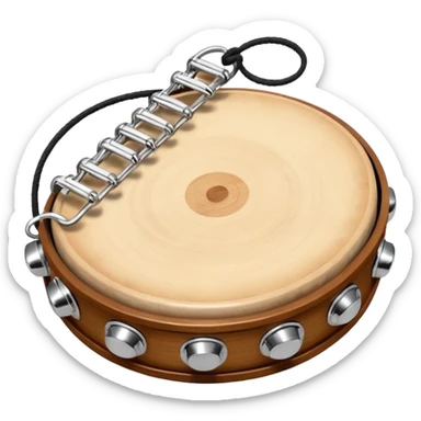 Tambourine sticker