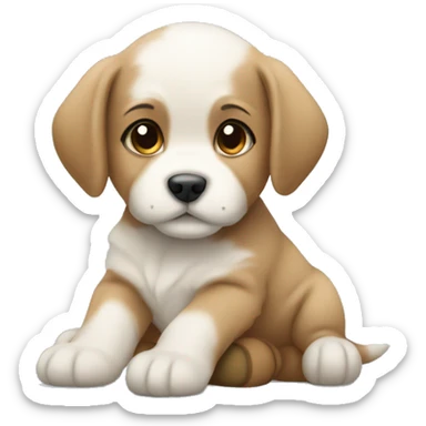 Puppy with Ugg sticker