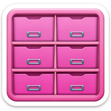 pink app drawer  sticker