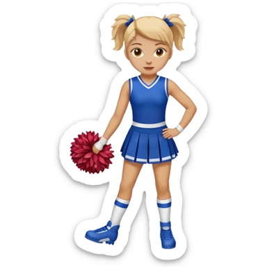 broken ankle cheerleader sticker