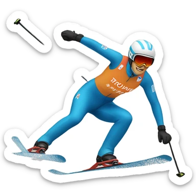 Alpine skiing  sticker