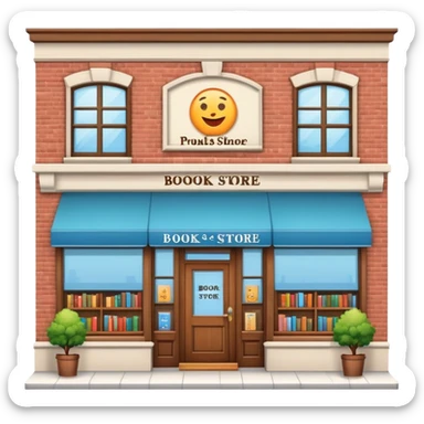 book store exterior sticker