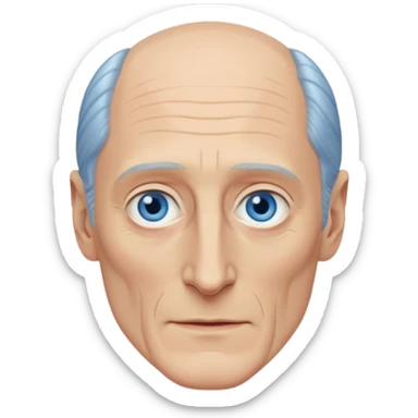 Charles Dance with blue eyes sticker