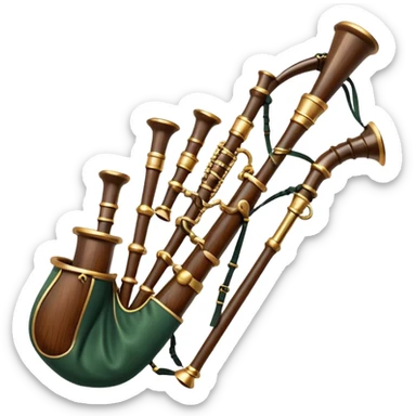 Scottish bagpipes sticker