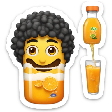 Bob l’éponge qui boit du jus d’orange  sticker