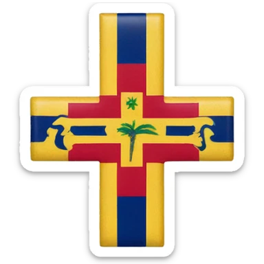 Bandera cruz de bonaire  sticker