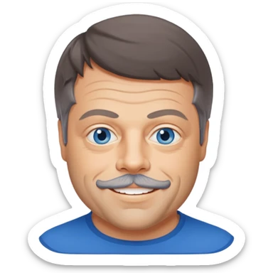 Oliver Reed with blue eyes sticker