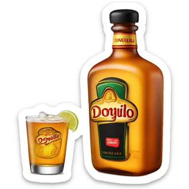 Donjulio bottle  sticker
