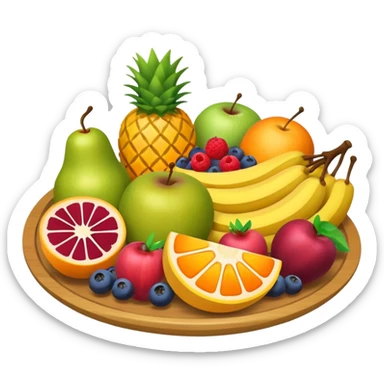 healthy food fruit platter sticker