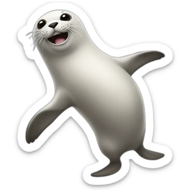 Dancing-seal sticker