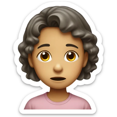  A kid crying sticker