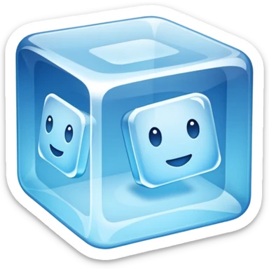 ice cube sticker