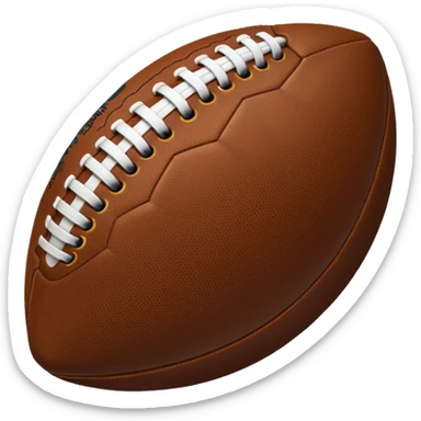 football emoji with a small sparkle for emphasis sticker