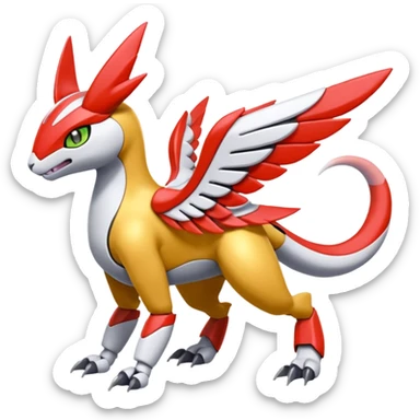 Meloetta-Latias-Rokusho-Metabee-Medabee-Medabot-Peppercat-Wargreymon-Protogen-Pokémon-Digimon-Fakémon-fusion-hybrid-creature sticker