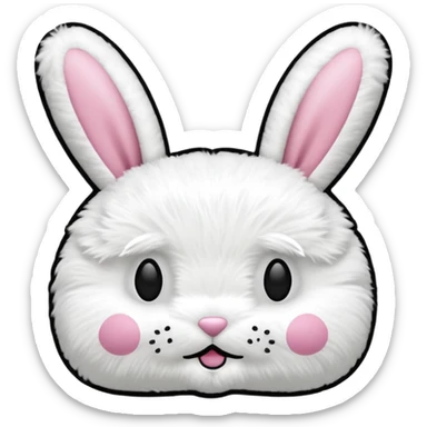 Y2K Playboy bunny head pillow sticker