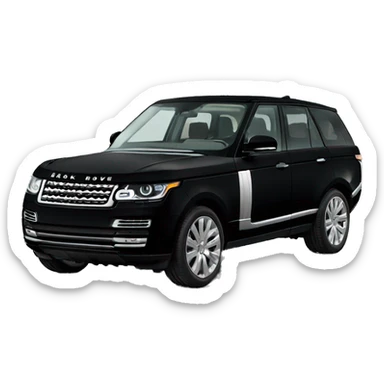 Black Range Rover  sticker