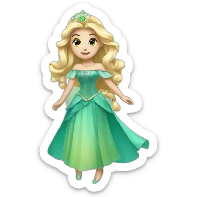 Aurora princess sticker
