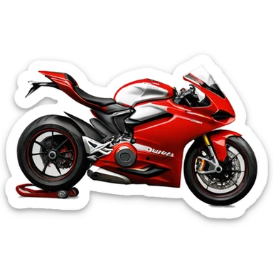 Red Ducati panigale V4S sticker