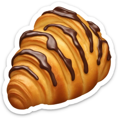 chocolade croissant sticker
