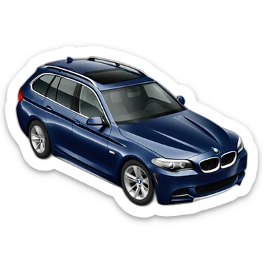2011 bmw 525td touring picado in dark metallic blue sticker
