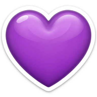 purple heart emoji sticker
