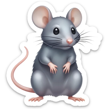 Invisible rat sticker